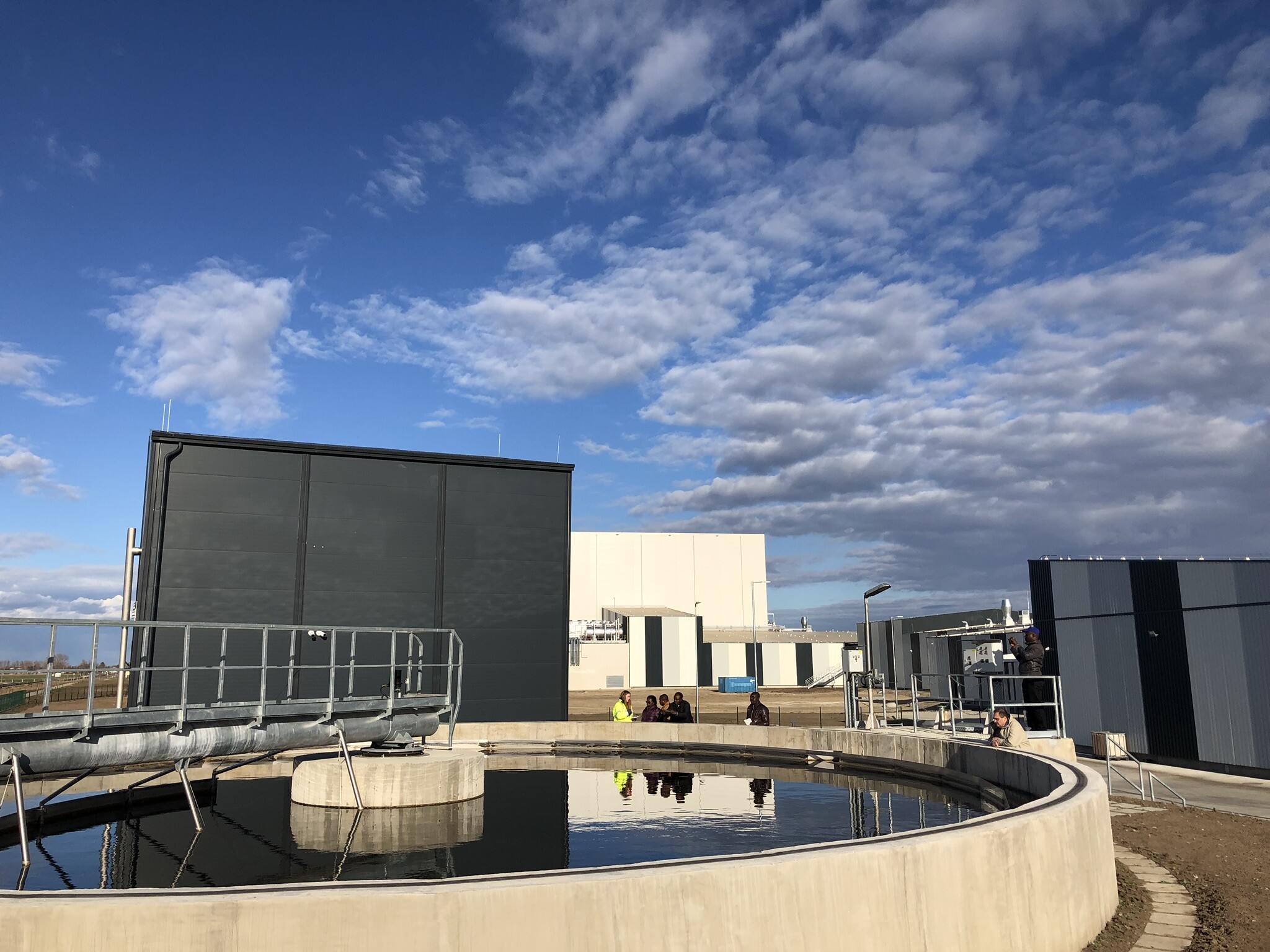 Industrial wastewater treatment plant at the slaughterhouse