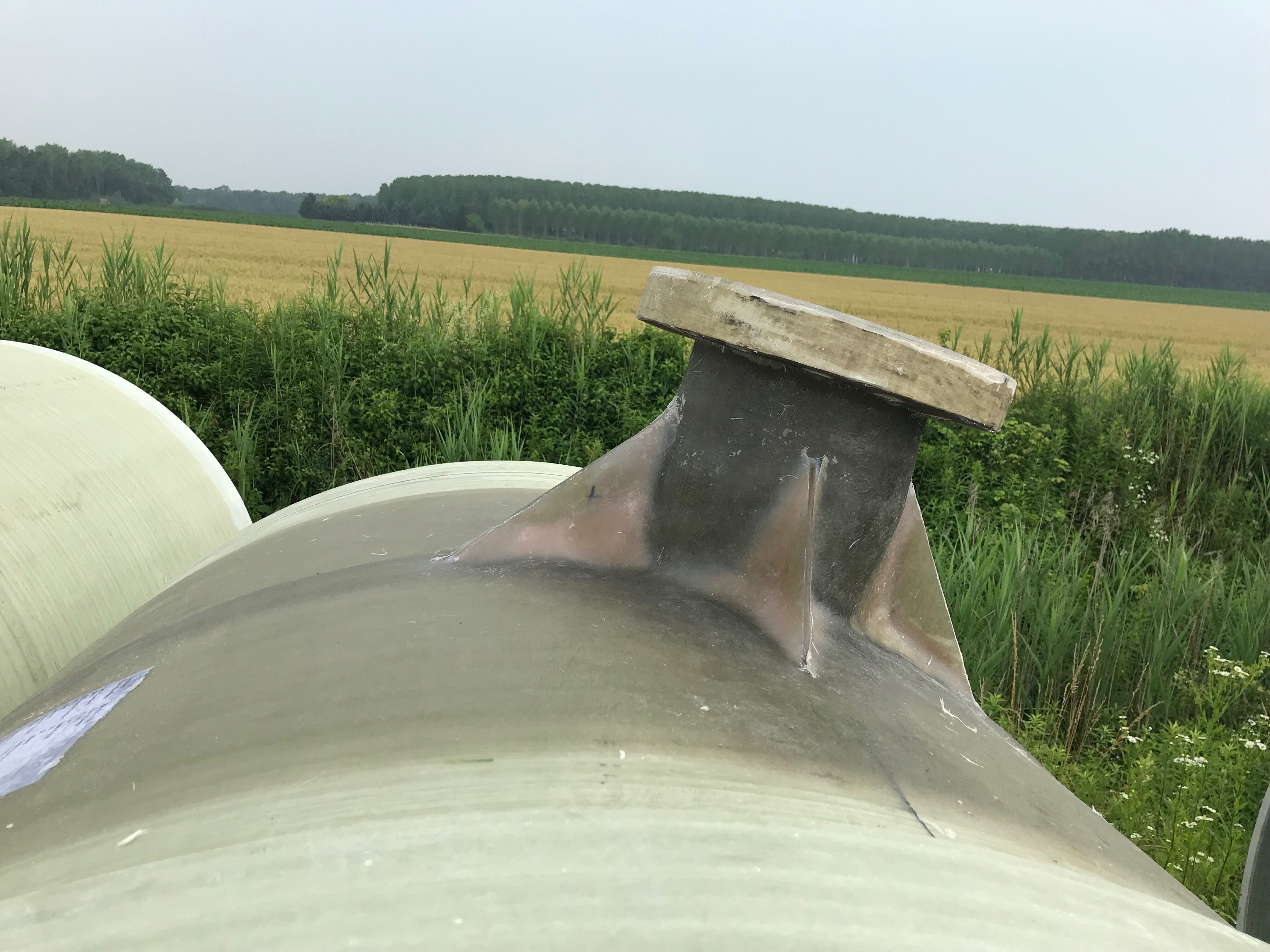 GRP pipes at Drava river