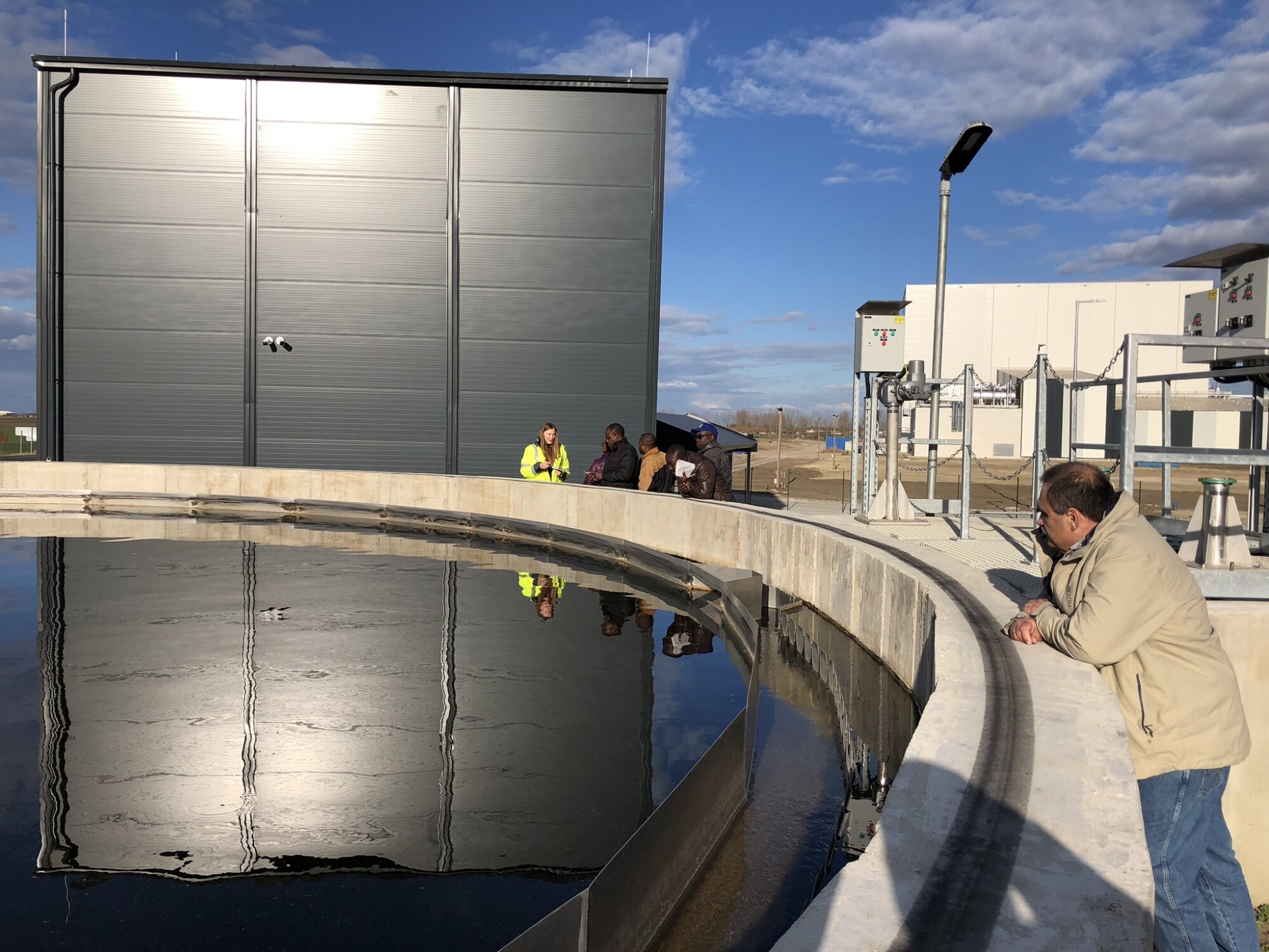 Industrial wastewater treatment plant at the slaughterhouse