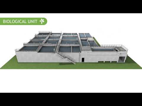 Kumasi wastewater treatment plant animation 